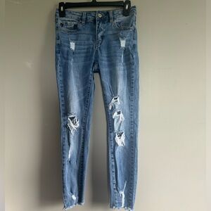 KANCAN Jeans Women’s Junior Skinny Distressed Jeans Size 5 Size 26 Never Worn